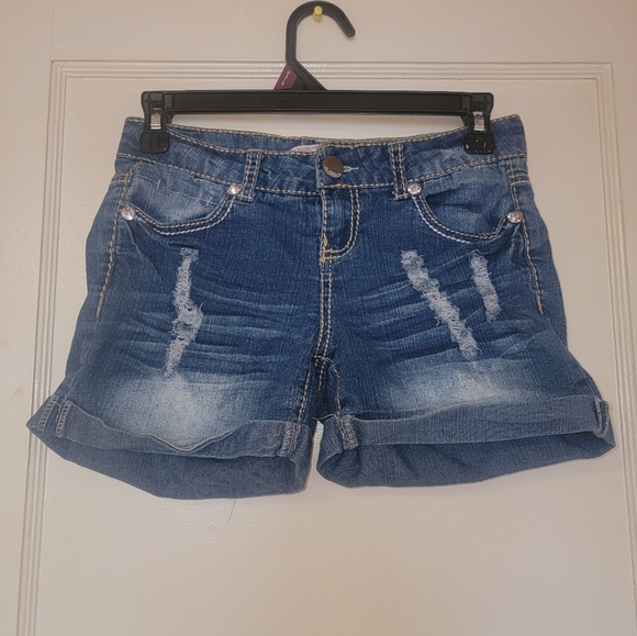 No Boundaries Denim Shorts Size 3 - Picture 1 of 7